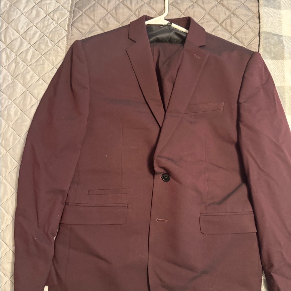 Men's Burgundy Blazer